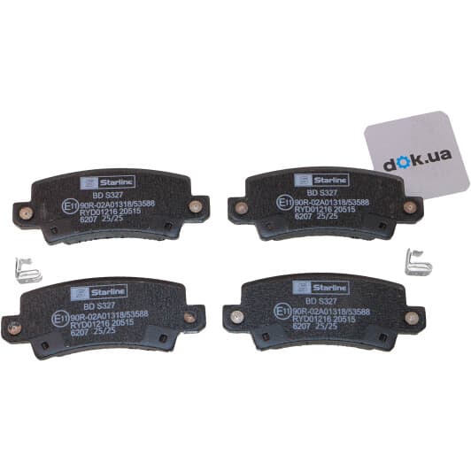 BD S327 Starline Тормозные колодки для Toyota Corolla