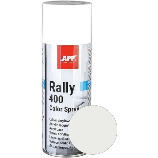 Аерозольна фарба App Rally 400 Color Spray сигнальна біла RAL 9003 матова 400 мл