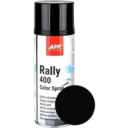 Аэрозольная краска App Rally 400 Color Spray черный янтарь RAL 9005 глянцевая 400 мл