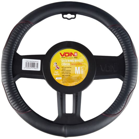 Чохол на кермо Voin VLOD-24LC8 M штучна шкіра колір чорний