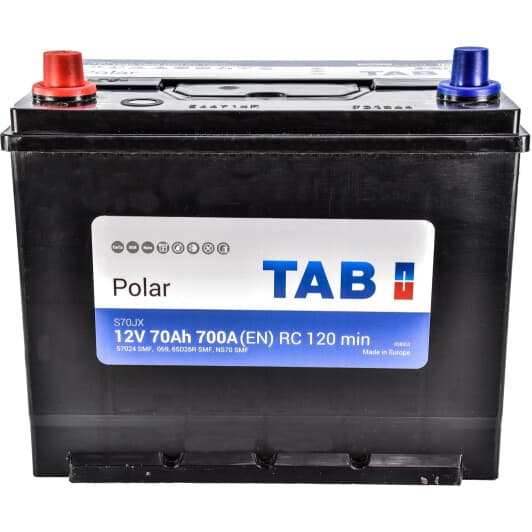 Акумулятор TAB 6 CT-70-L Polar S JIS 246770