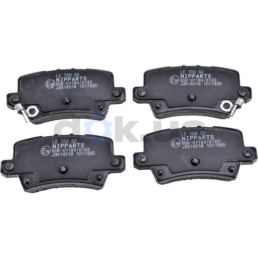 J3614018 Nipparts Тормозные колодки для Honda Civic