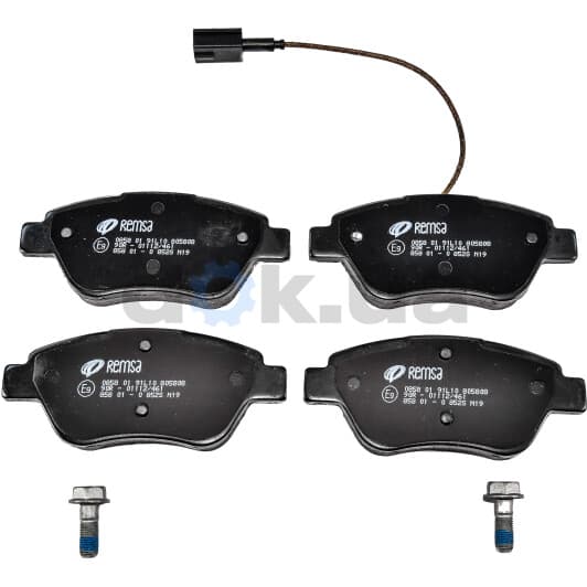 0858.01 Remsa Тормозные колодки