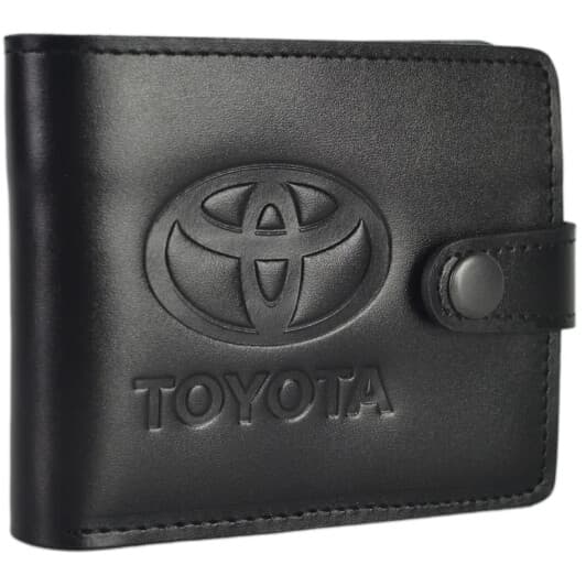 Портмоне-органайзер Poputchik 4022-041 з логотипом Toyota колір чорний