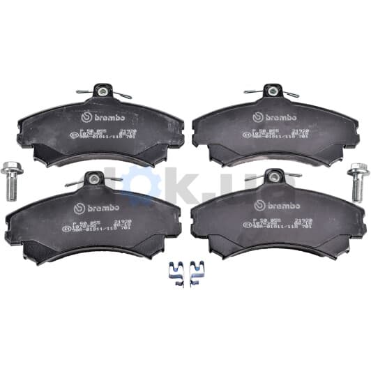 P 50 055 Brembo Гальмівні колодки