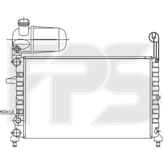 FP26A786 FPS Радиатор охлаждения двигателя
