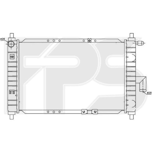 FP22A696 FPS Радиатор охлаждения двигателя