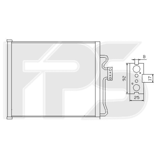 FP14K17 FPS Радіатор кондиціонера
