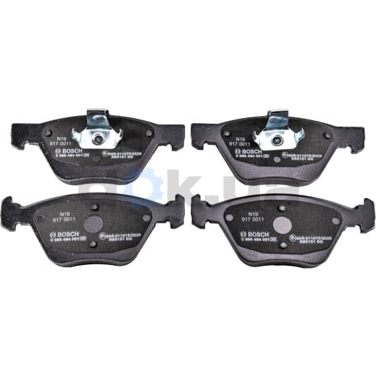 0 986 494 001 Bosch Гальмівні колодки