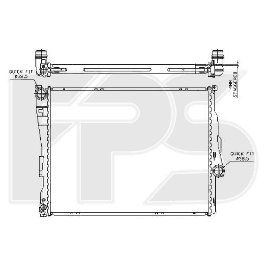FP14A26 FPS Радіатор охолодження двигуна