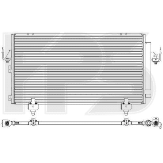 FP70K498 FPS Радиатор кондиционера для Toyota RAV4