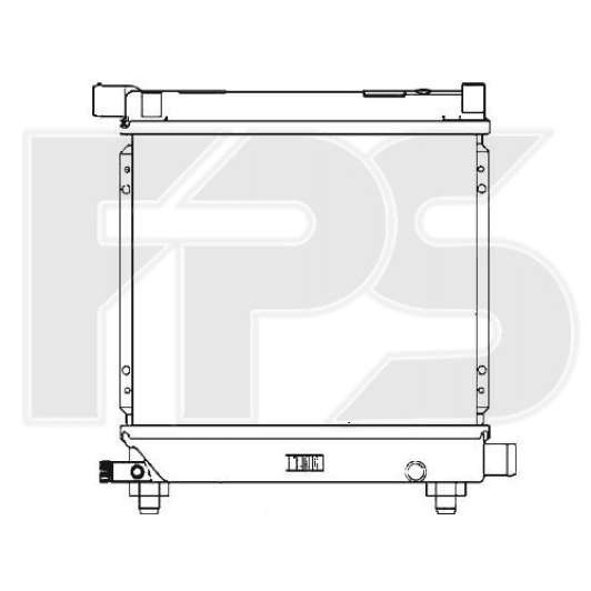 FP46A216 FPS Радиатор охлаждения двигателя