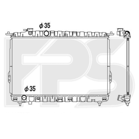 FP32A674 FPS Радіатор охолодження двигуна