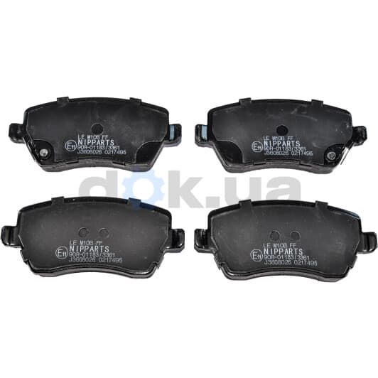 J3608026 Nipparts Тормозные колодки