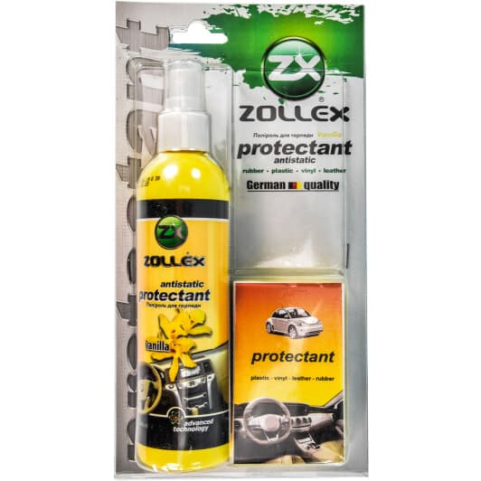 Поліроль для салону Zollex Protectant ваніль 240 мл (MLVA25)