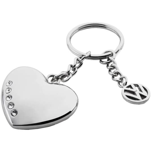 Брелок VAG Keyring with Swarovski з логотипом сірий 33D087010A