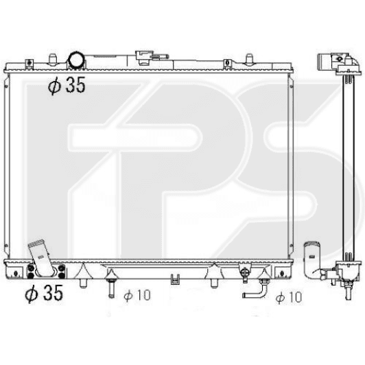 FP48A1357 FPS Радіатор охолодження двигуна