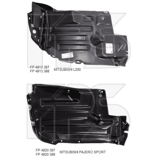 FP4813388 FPS Подкрылок для Mitsubishi L200