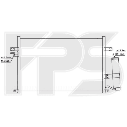 FP17K337 FPS Радиатор кондиционера