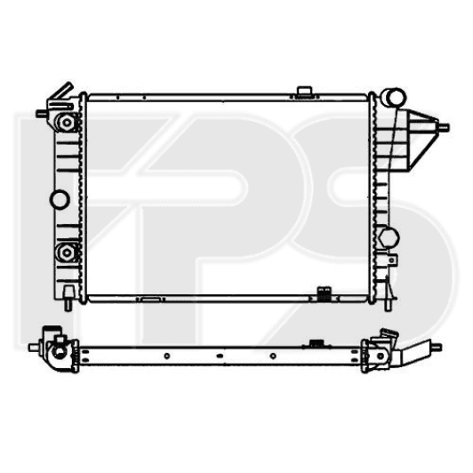 FP52A285 FPS Радиатор охлаждения двигателя