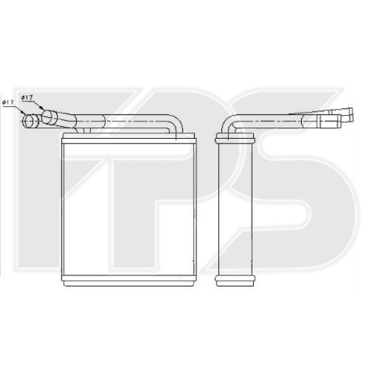 FP32N70 FPS Радиатор печки для Hyundai H100