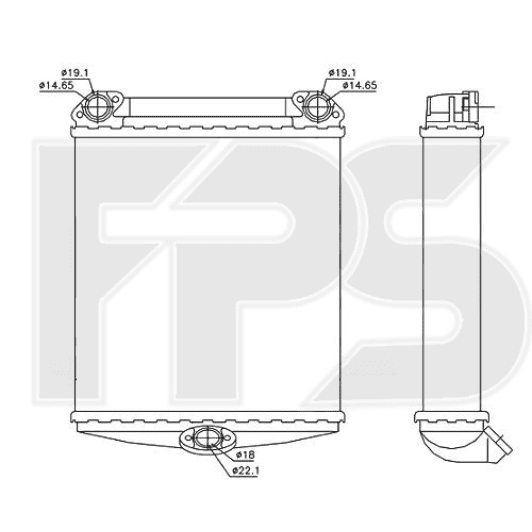 FP46N119 FPS Радиатор печки