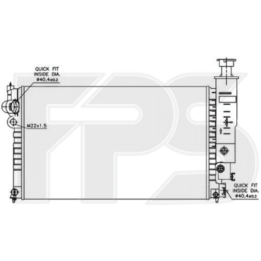 FP54A339 FPS Радиатор охлаждения двигателя