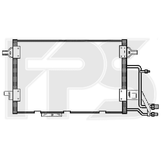 FP12K207 FPS Радиатор кондиционера