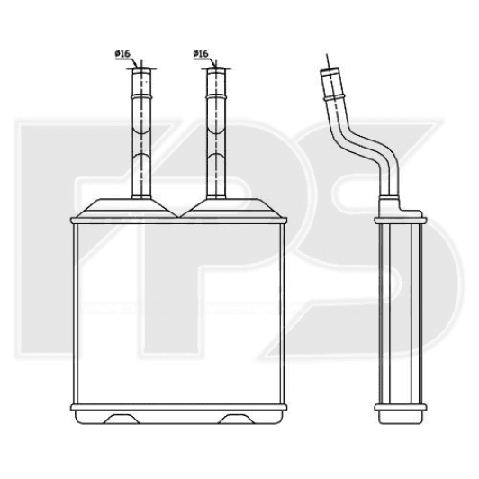 FP52N36 FPS Радіатор пічки