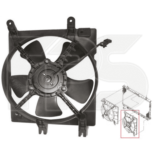 FP17W21 FPS Вентилятор системы охлаждения двигателя