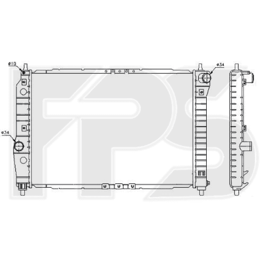 FP17A697 FPS Радиатор охлаждения двигателя