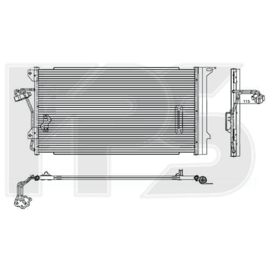 FP74K464X FPS Радиатор кондиционера