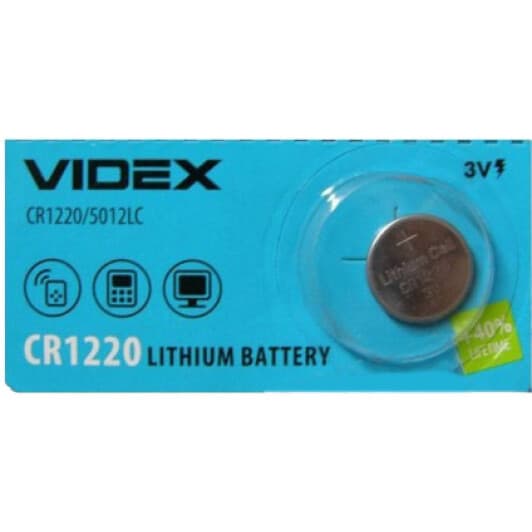 Батарейка Videx CR1220 CR1220 3 V 1 шт