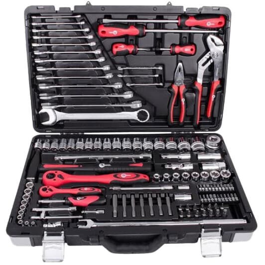 Набор инструментов Intertool ET-7119 1/2", 1/4" 119 шт.