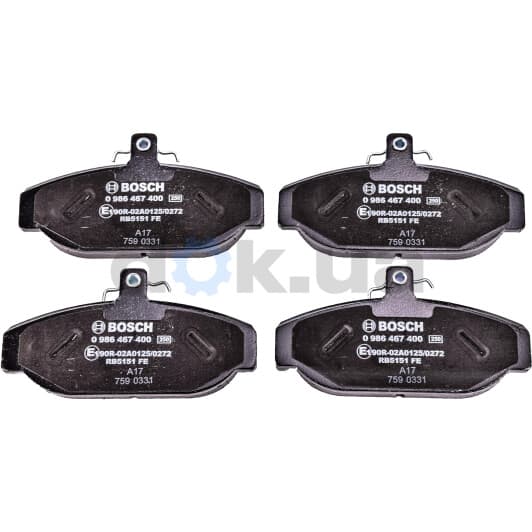 0 986 467 400 Bosch Тормозные колодки