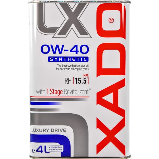Xado Luxury Drive 0W-40 (4 л) моторна олива