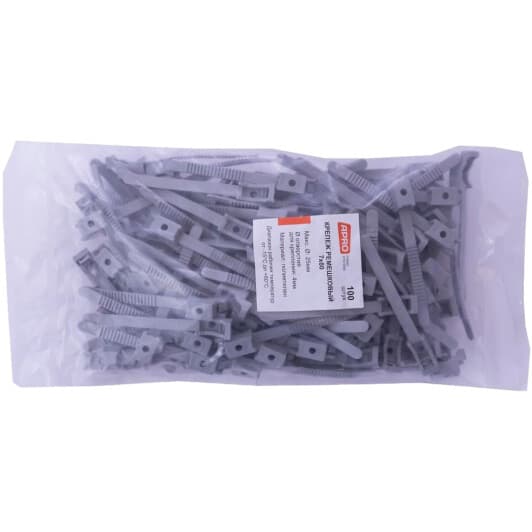 Стяжка з монтажною платформою Apro KR-22G 80 мм 7 мм 100 шт