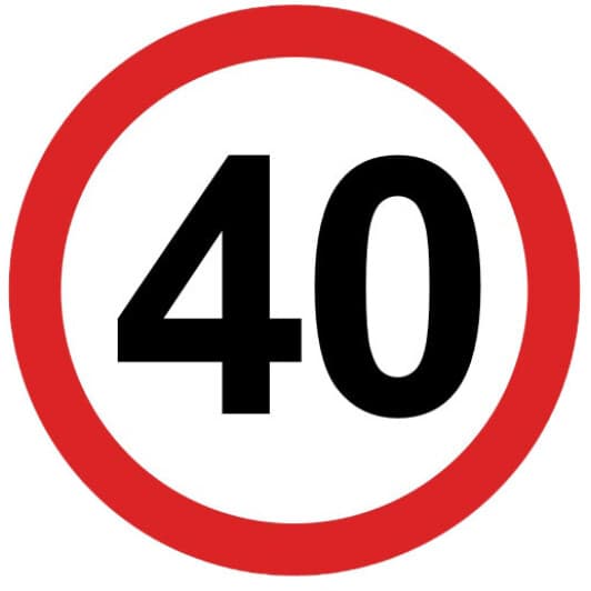 Наклейка Tempest 40 км/ч (TP875689)