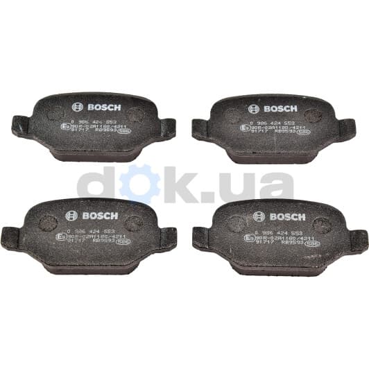 0 986 424 553 Bosch Гальмівні колодки