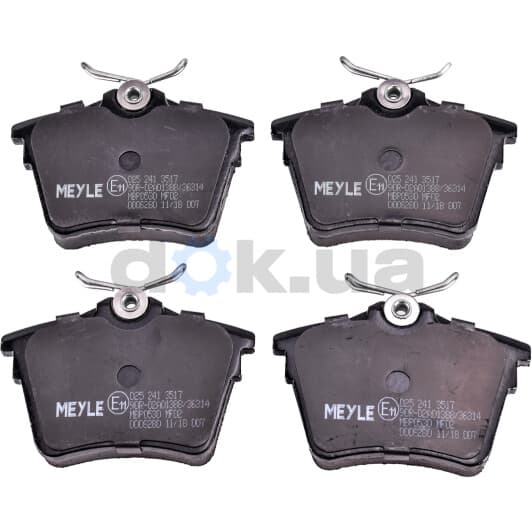 025 241 3517 Meyle Тормозные колодки