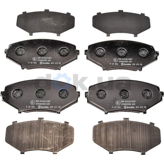 P 49 034 Brembo Гальмівні колодки для Mazda RX-8