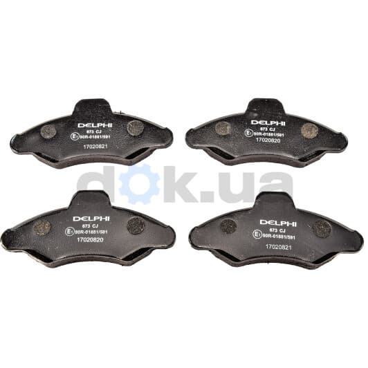 LP673 Delphi Тормозные колодки