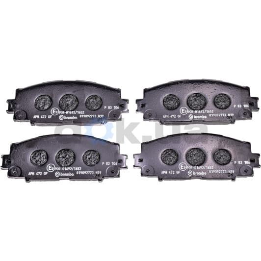 P 83 106 Brembo Гальмівні колодки