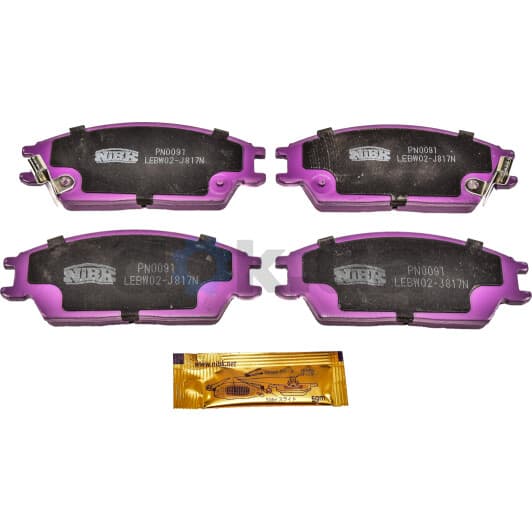 PN0091 NiBK Тормозные колодки