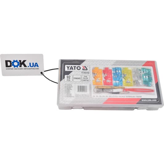 Набор предохранителей с экстрактором Yato YT-83142 FT midi (normal) 92 шт.