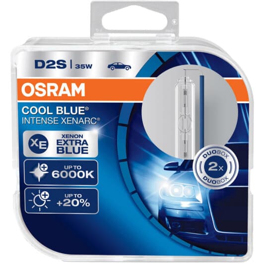 Автолампа Osram Xenarc Cool Blue Intense D2S P32d-2 35 W прозора 66240CBI-HCB