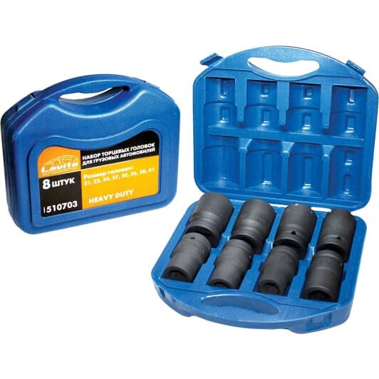 Набір торцевих головок Lavita LA510703 1" (8 пр.)