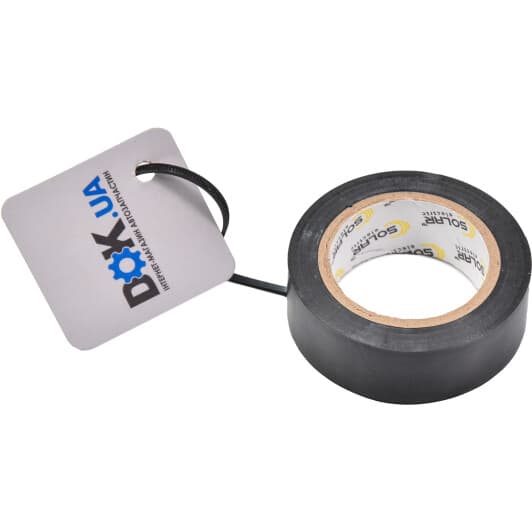 Изолента Solar it010 черная ПВХ