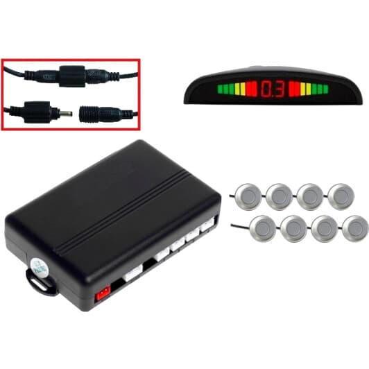 Парктроник Tiger PS-81 серебристые датчики 8 шт.