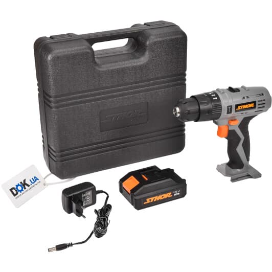 Шуруповерт STHOR аккумуляторный 78974 (1 аккумулятор + ЗУ + чехол)
